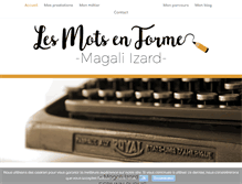 Tablet Screenshot of magali-izard.fr